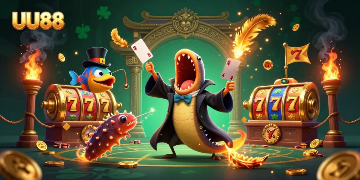 Experience UU88's thrilling card tricks in an immersive online casino environment.