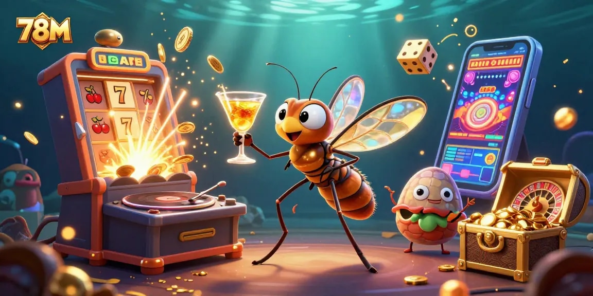 Vivencie a emoção do cassino com 78M, onde o mosquito mascote traz grandes jackpots e diversão.