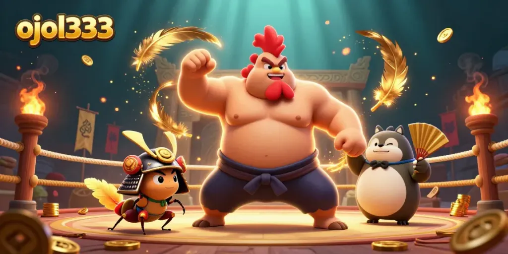 Discover thrilling gaming with ojol333 featuring fierce characters and vibrant casino elements.