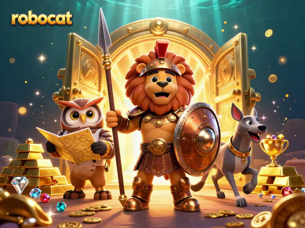 Robocat combines thrilling slots and jackpots in a dynamic, ultra-detailed casino scene.