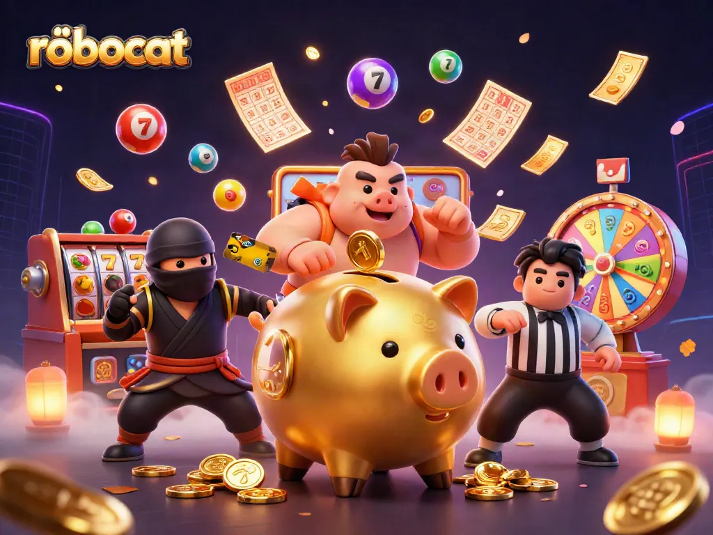 Experience the excitement of robocat casino with dynamic slot reels, vibrant game elements, and energetic characters.