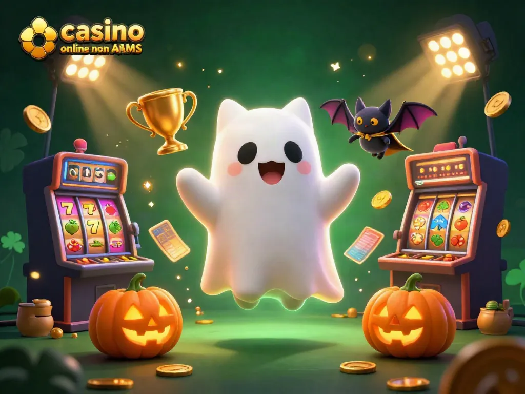Gioca nei casino online non AAMS, con immagini di slot e simboli luminosi che incantano.