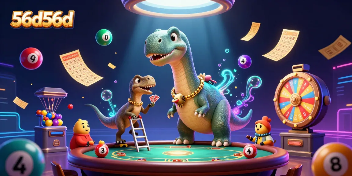 Experience thrilling gameplay at 56d56d with vibrant lottery balls and dynamic casino elements in this engaging scene.