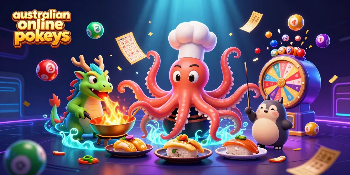 Experience thrilling australian online pokies with vibrant characters and dynamic game elements bursting in action.