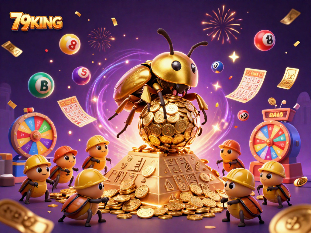 Join the exciting world of 79KING with vibrant lottery and gaming elements!