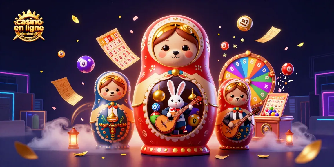 Vivez l'expérience du casino en ligne retrait immédiat avec des ours russes et des éléments de jeu colorés.