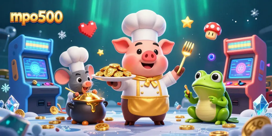 Experience thrilling gaming with mpo500's vibrant casino adventure featuring whimsical characters.