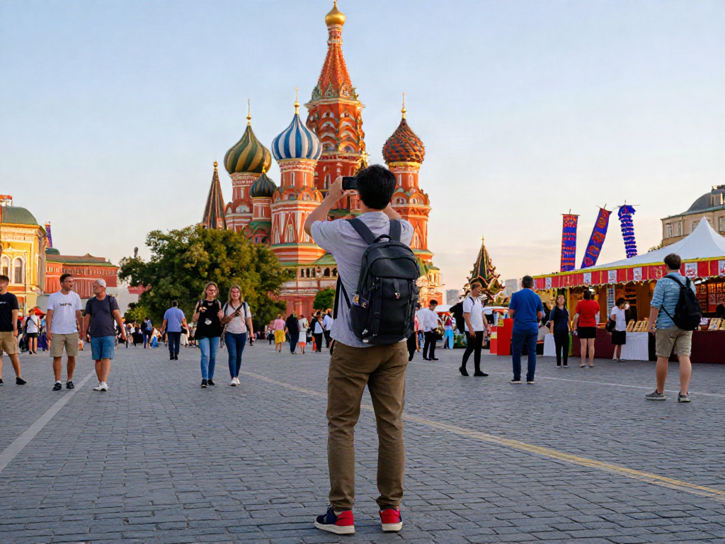 Pengunjung menggunakan https://payinrussia.com/ untuk menikmati festival budaya di Rusia.