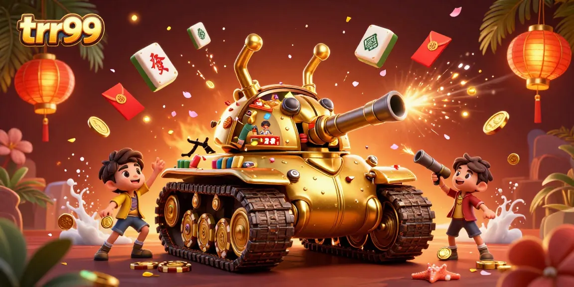 Experience thrilling gaming at trr99 with vibrant casino-themed imagery featuring a golden beetle tank.