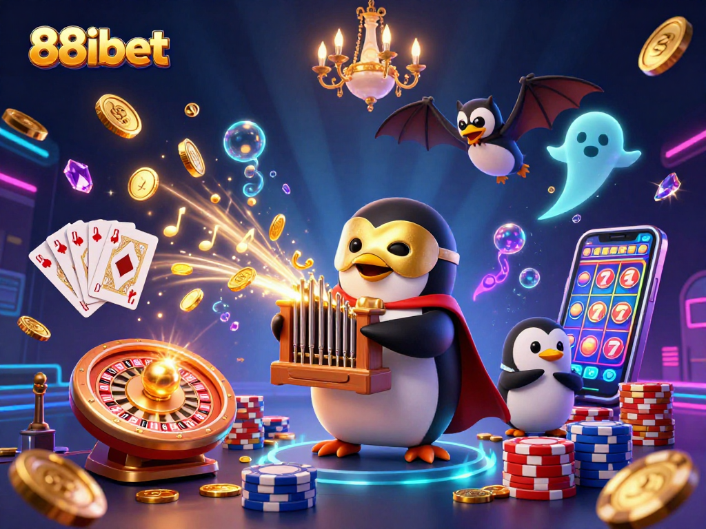 Play slots and win big with 88ibet's dynamic gaming scene featuring vibrant characters.