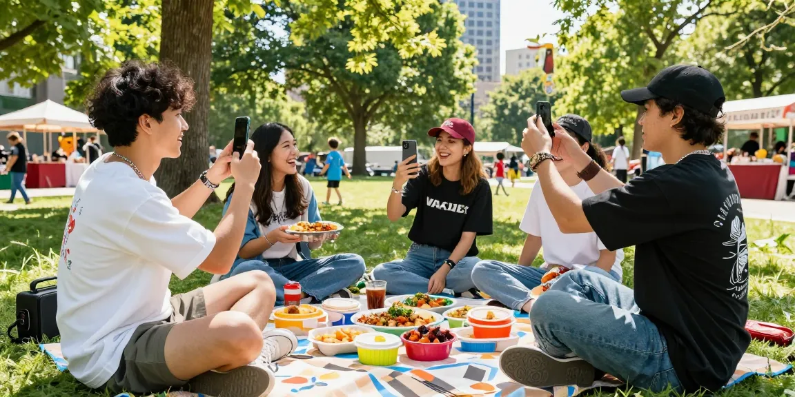 달토와 함께하는 즐거운 친구들과의 피크닉 장면