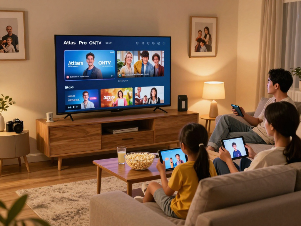 Profitez d'Atlas Pro en famille avec un divertissement fluide à domicile.
