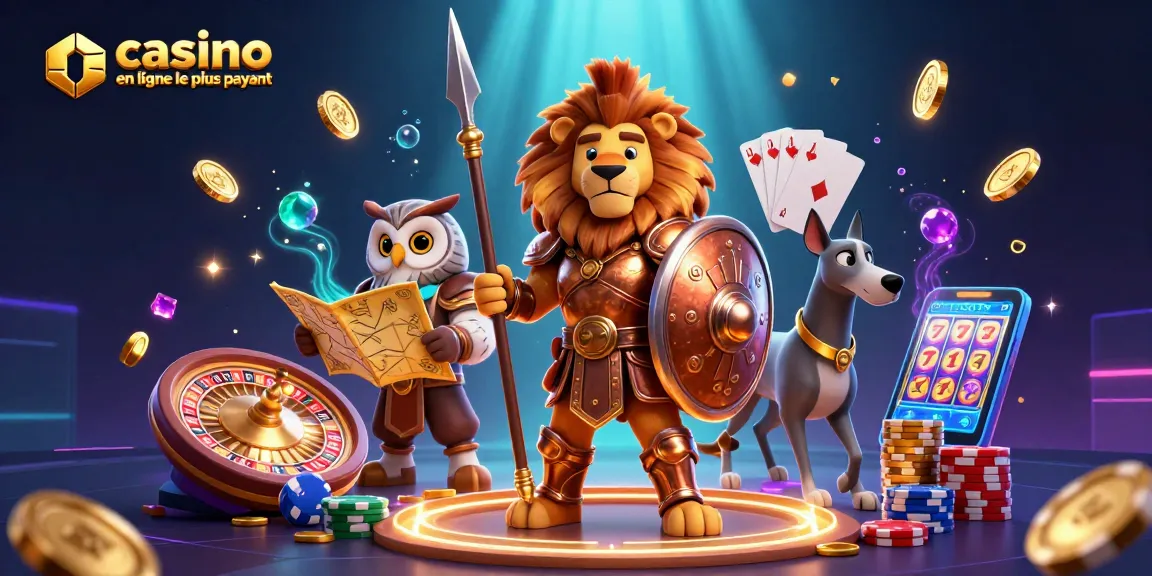 Jouez et gagnez avec le casino en ligne le plus payant, illustré par des personnages captivants.
