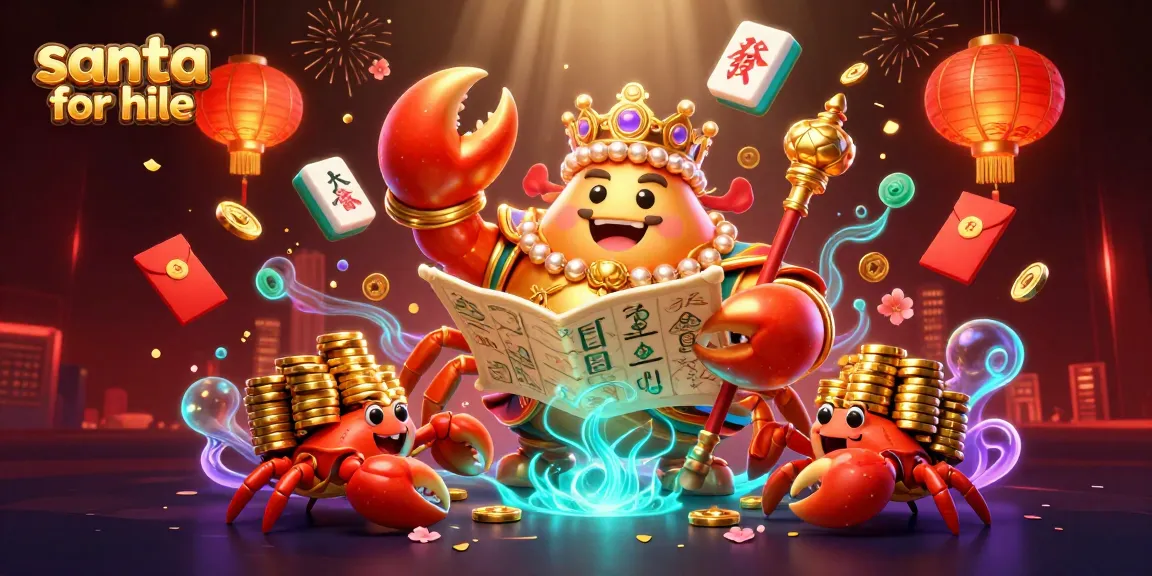 Experience the thrill of gambling with Santa for hire, a fantastic festive-themed casino illustration.