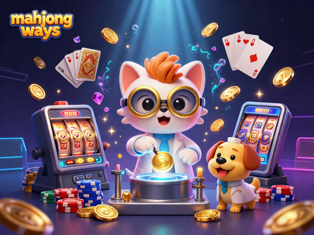Memenangkan jackpot di Mahjong Ways dengan koin emas yang berhamburan dan kartunya siap untuk menang besar.