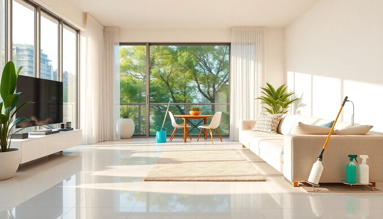 Delivering bond cleaning brisbane services in a tidy apartment with sparkling surfaces and bright lighting.