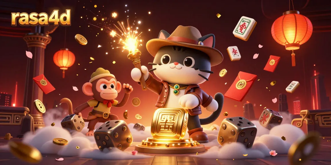 Gambarlah rasa4d dengan kucing arkeolog 3D menemukan artefak kasino emas