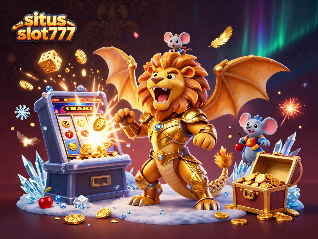 Experience thrilling gaming at situs slot777 with a golden chimera and jackpot explosion.
