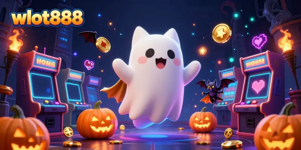 Permainan slot gacor wslot888 dengan kucing hantu dan kelelawar dalam suasana kasino