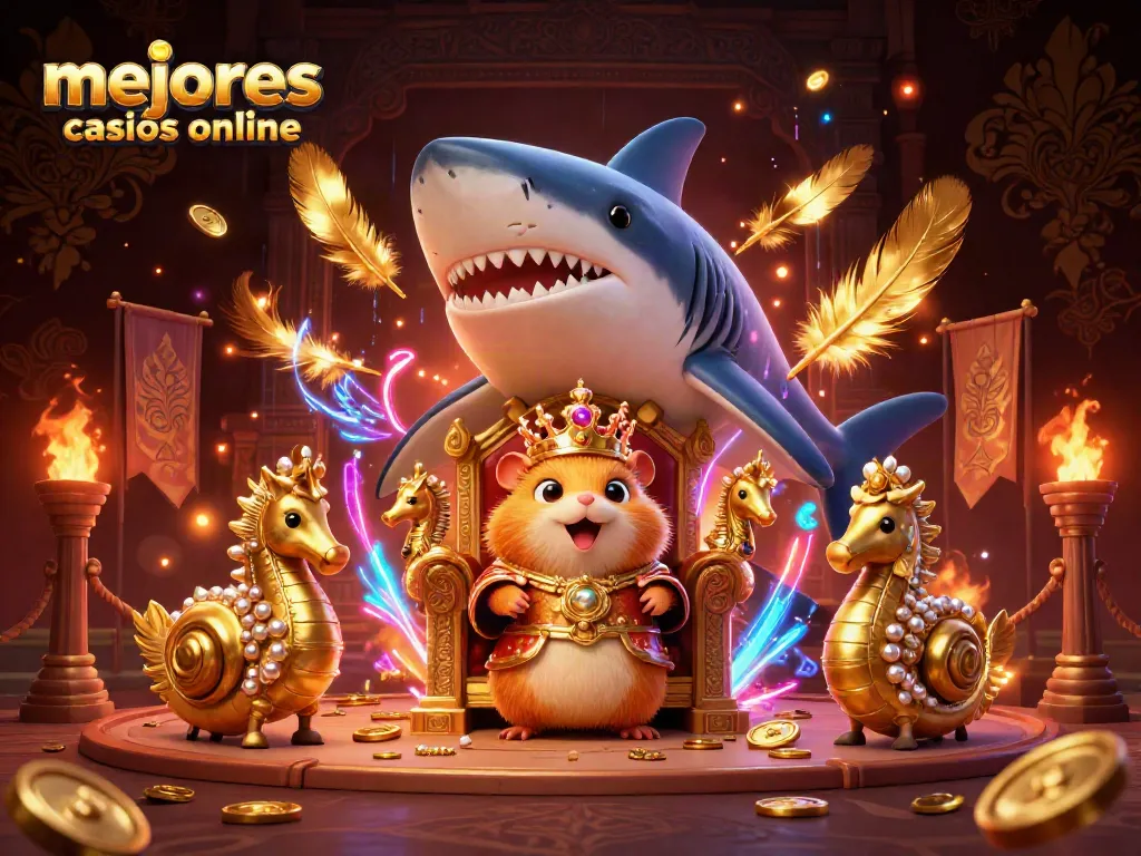 Vive la emoción de los mejores casinos online con el rey hámster y sus guardianes marinos en un mundo de aventuras y apuestas.