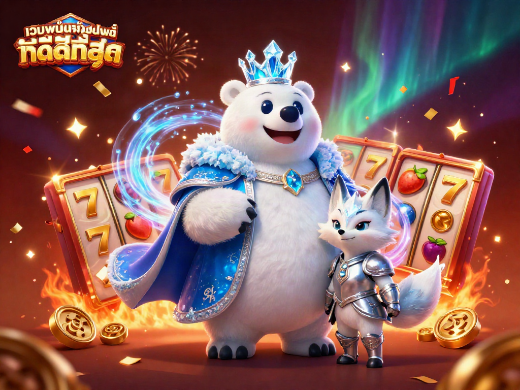เล่นพนันออนไลน์ ที่ดีที่สุด พร้อมประดับด้วยสัญลักษณ์เกมในฉากที่มีสีสันสดใส