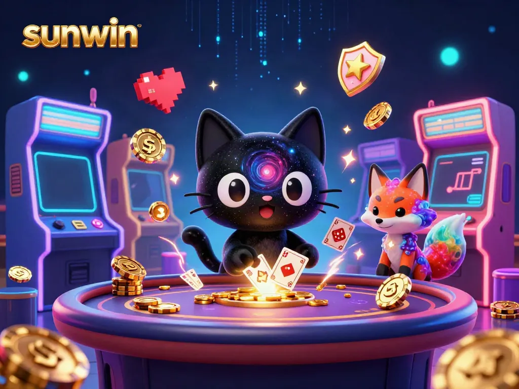Engage with sunwin's creative gaming atmosphere featuring unique characters and vibrant casino elements.