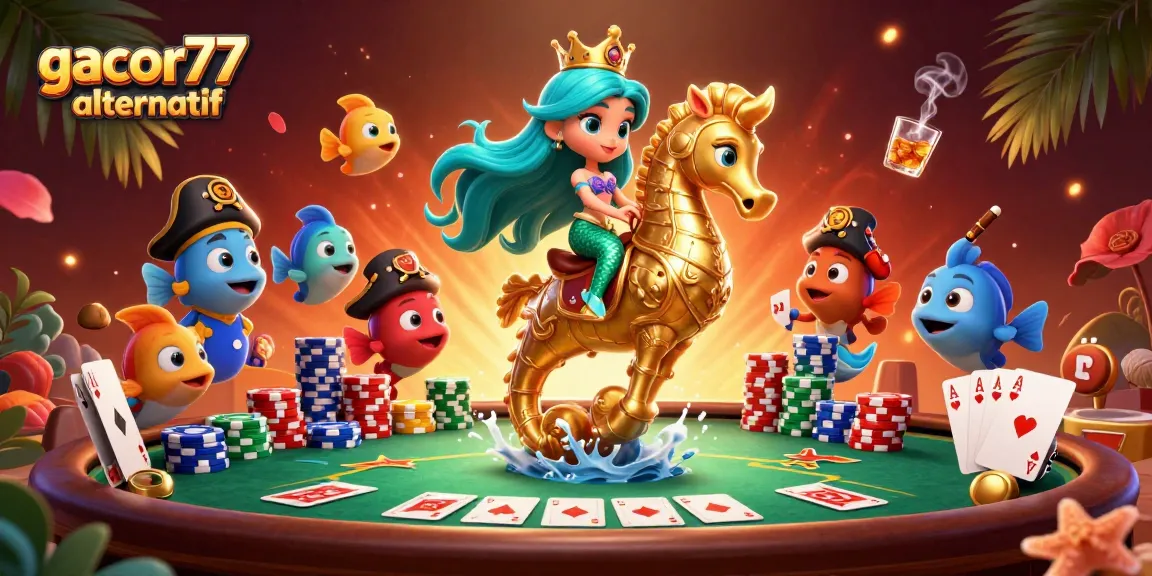 Merayakan kemenangan dengan gacor77 alternatif, permainan kasino penuh warna, pemenang siap meraih jackpot.