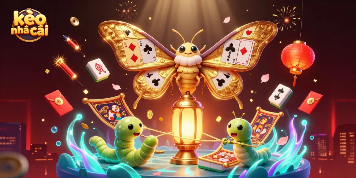 Engage with kèo nhà cái through a vibrant 3D illustration capturing casino excitement and dynamic gaming elements.