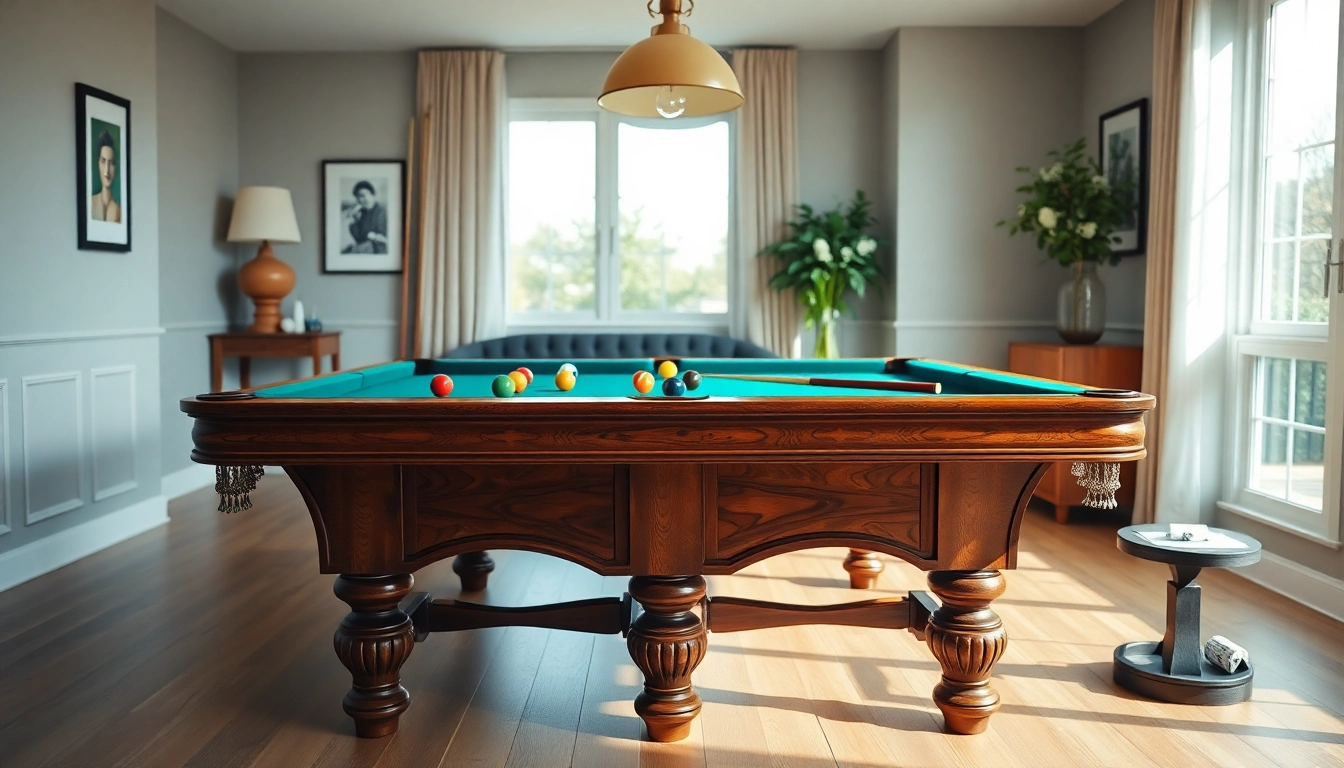 Find expert Pool Table Locating Service in a stylish home atmosphere.