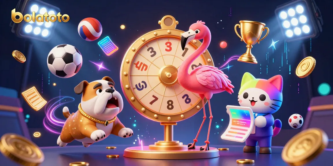 Experience excitement with bolatoto's vibrant game show scene featuring thrilling prizes and energetic characters.