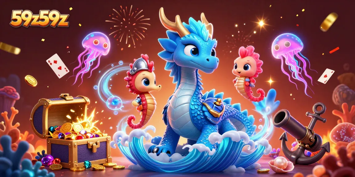 Ilustração 3D do dragão azul representando ação e diversão no cassino 59z59z.