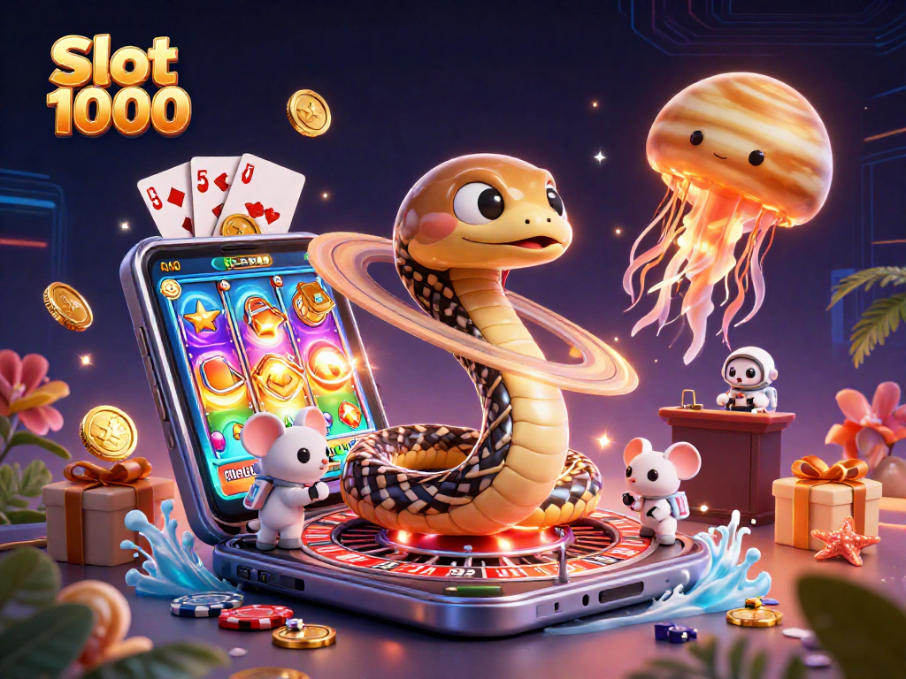 Engage in thrilling gameplay with Slot 1000's dynamic 3D casino elements and exciting wins.