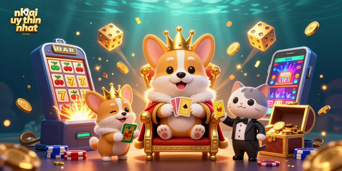 Tham gia cược tại nhà cái uy tín nhất cùng chú corgi hoàng gia và không gian sòng bạc sôi động