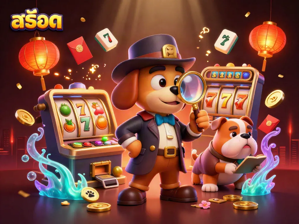 Spin the สล็อต reels for hidden treasures while a detective investigates clues and jackpot surprises.