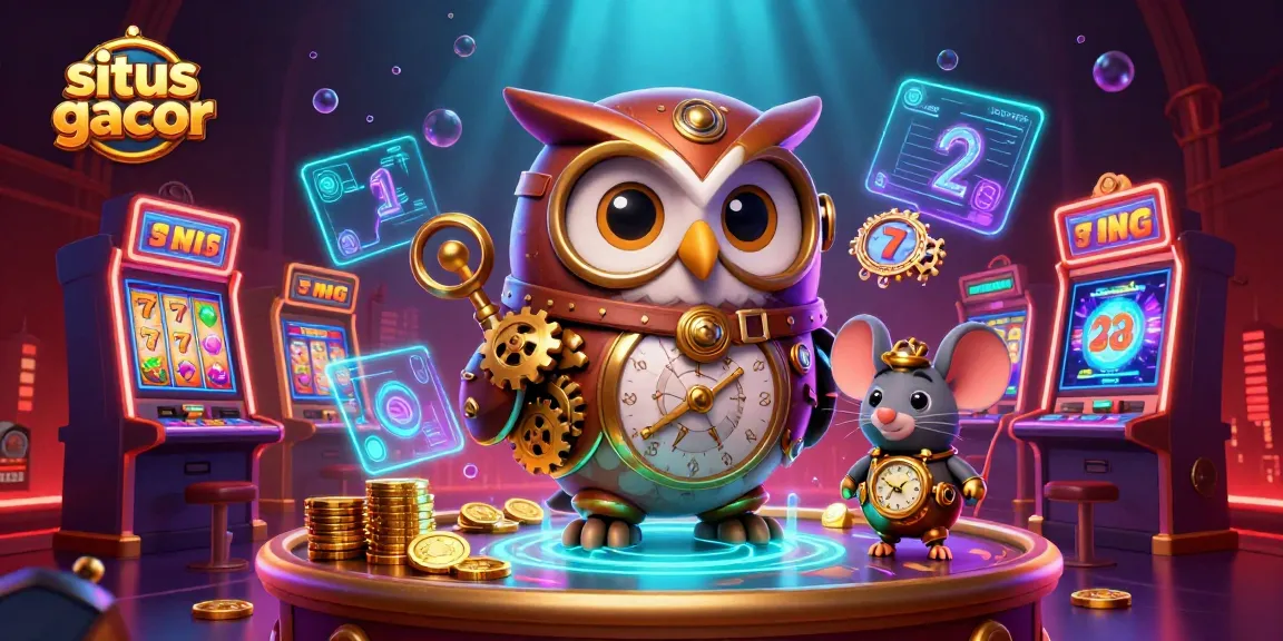 Play thrilling slot machines at situs gacor, featuring vibrant 3D characters and dynamic casino elements.