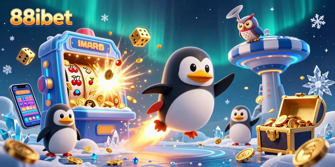 Experience thrilling gaming at 88ibet with a vibrant casino-themed digital illustration.