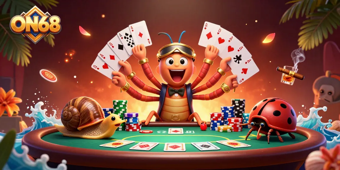 Experience the thrill of ON68 with engaging poker action and colorful casino ambiance.