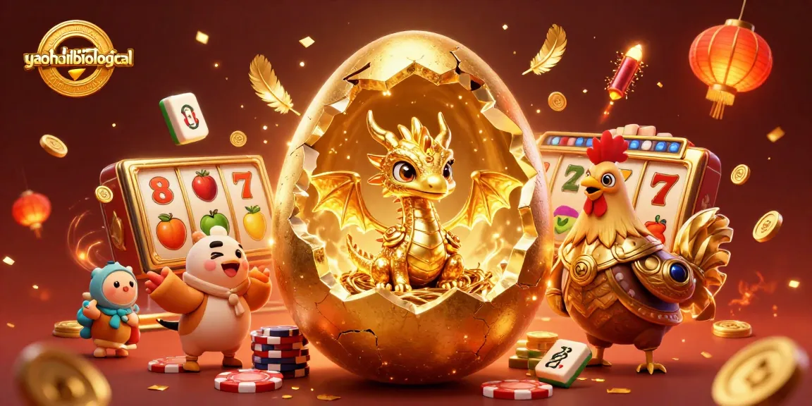 Experience the excitement of yaohaibiological with a golden dragon emerging from a jackpot nest.
