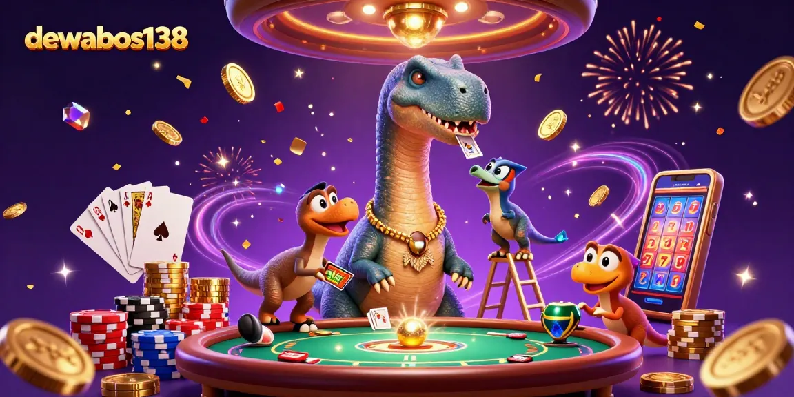 Spin the reels with dewabos138 at a vibrant casino filled with fun characters and thrilling experiences.
