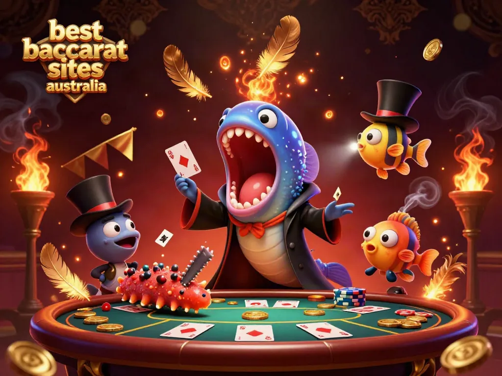 Experience magic in baccarat at the best baccarat sites Australia with this enchanting 3D illustration.