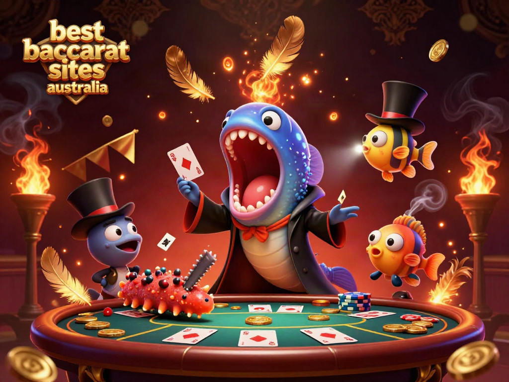 Experience magic in baccarat at the best baccarat sites Australia with this enchanting 3D illustration.