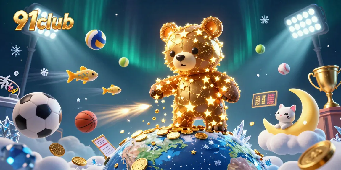 Win big with 91club's thrilling games in a vibrant casino illustration packed with excitement.