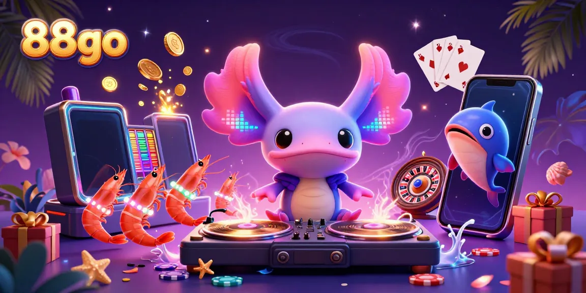 Win big with 88go's vibrant 3D casino adventure featuring animated characters and exciting game elements.