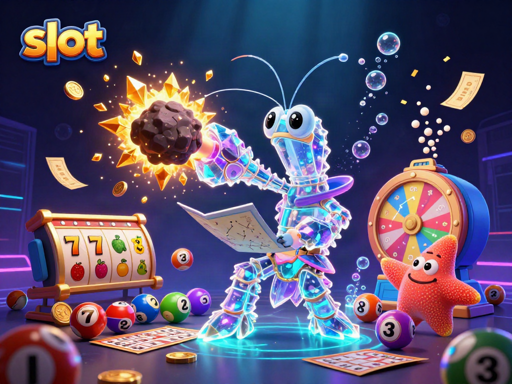 Experience the thrill of slot gaming with a vibrant scene showcasing energetic casino elements and characters.