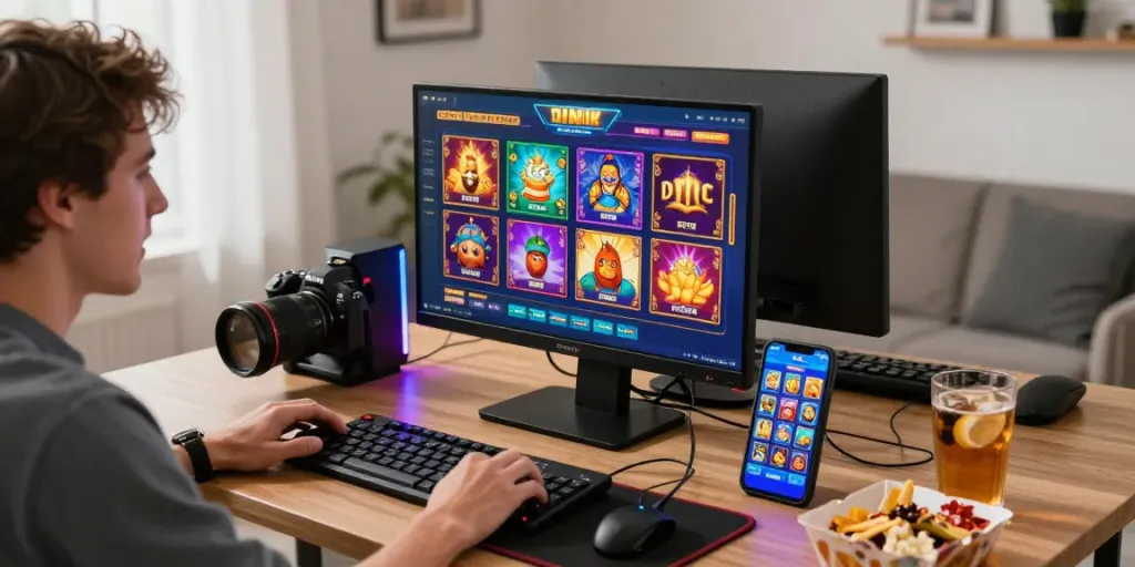 Permainan situs slot di perangkat mobile dan desktop yang menarik dan mendebarkan.