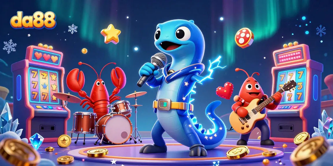 Engage with the da88 underwater casino featuring a DJ eel, lobster drummer, and seahorse guitarist.