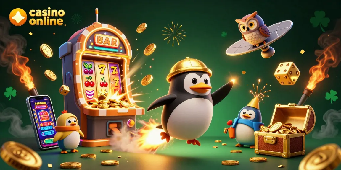 Experience casino online fun with our 3D illustration featuring diverse gaming elements.