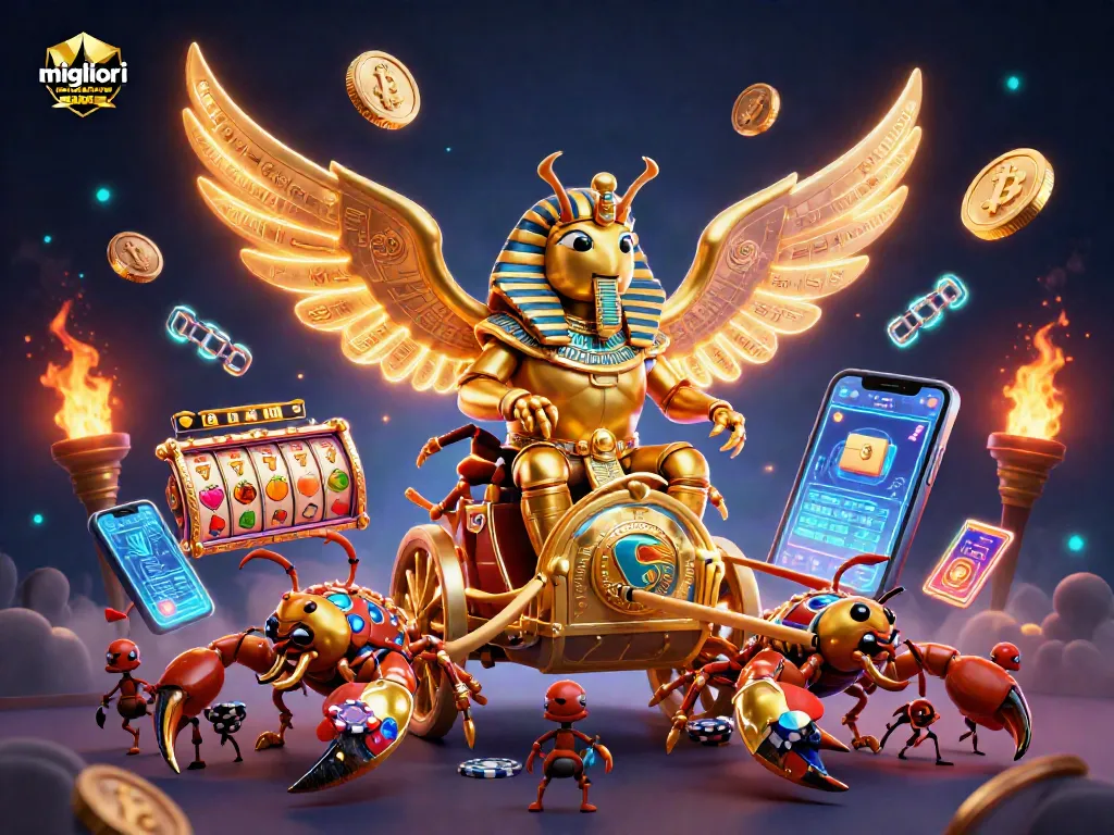 Scopri i migliori casino online non AAMS con il superbo scarabeo dorato e scorpioni nel gioco d'azzardo.