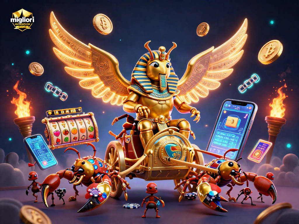 Scopri i migliori casino online non AAMS con il superbo scarabeo dorato e scorpioni nel gioco d'azzardo.