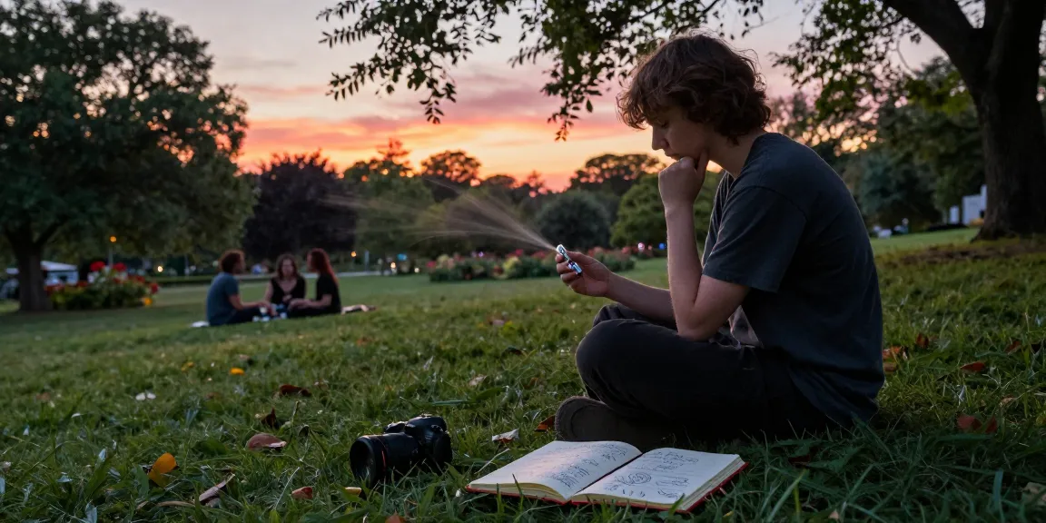 Can I Buy High Quality DMT In Europe? Person holding DMT cartridge surrounded by nature while reflecting.